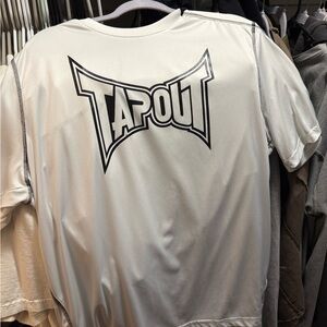 Tapout White Short Sleeve Tee with Bold Logo